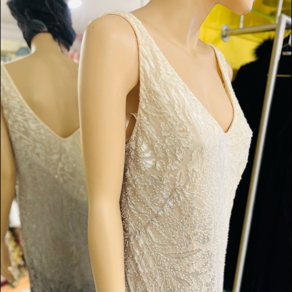 MONTAGE By MON CHERI Maxi Night Gown Size 16 Sleeveless 100% Silk - Picture 9 of 17